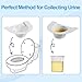Urine Collection Hat for Toilet, 10Pack Graduated Specimen Collector Pans with Clear Readings, Universal Urine Pee Stool Sample Collection Kit for Women and Elderly, 27oz/800cc