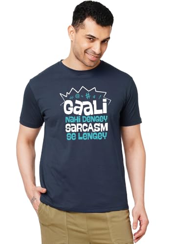 Image of Wear Your Opinion Printed T Shirt for Men (Sarcasm Se Lengey)