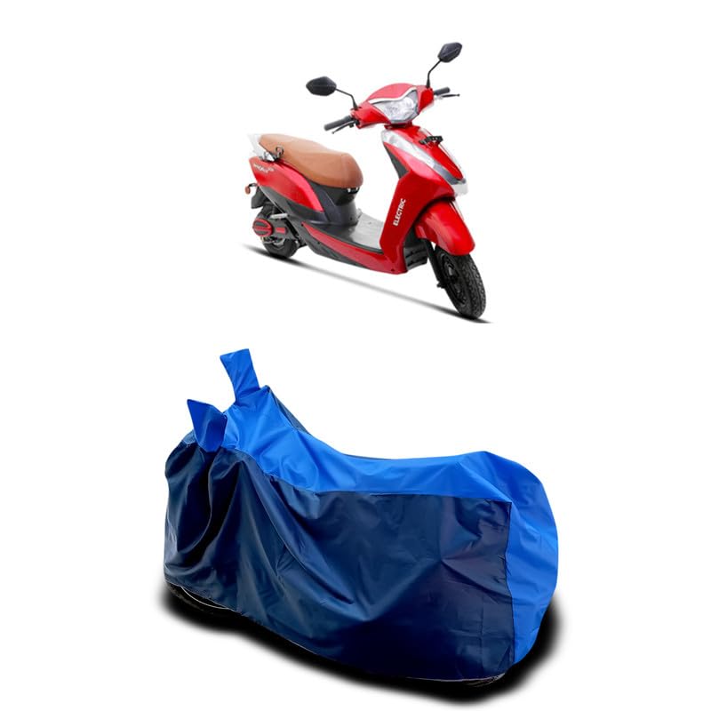 Image of DUFFEL-Two Wheeler Bike Body Cover Compatible for Ampere Magnus Pro Bs6 Heat Protectio /UV-Rays /Birds Dropping /DustProof /Waterproof All Variants [Nevay Blue]