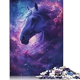 Rompecabezas de 1000 piezas de caballos en el Universo Para adultos,...