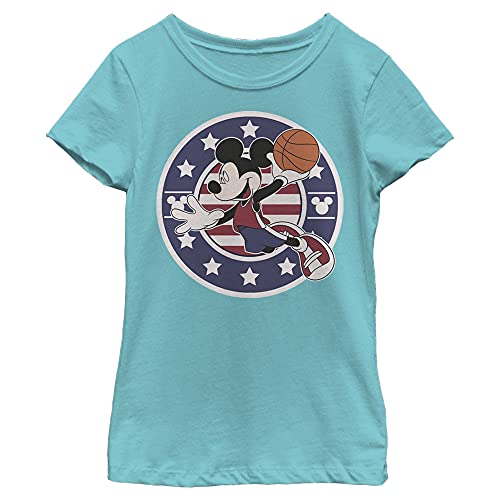 T-shirt Disney fille bleu Tahiti X-Small top manches courtes coton