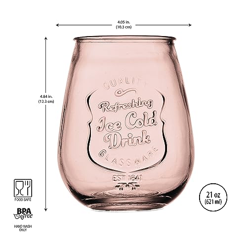 Glaver'S 5782 Stemless Wine Glasses Set Of 4 thumb #2