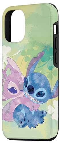 Coque iPhone 12 Pro Disney Stitch finition précise et ajustement parfait vert - 2