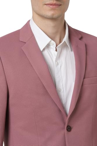 Image of Peter England Men's Neo Slim Waffle Knit Blazer