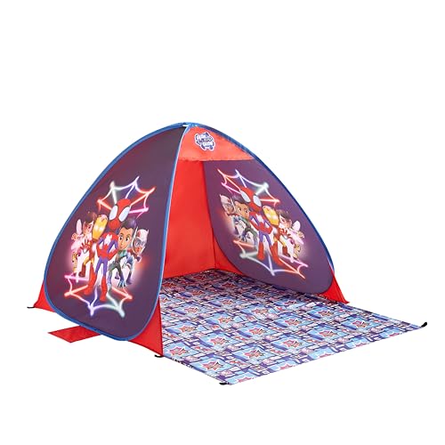 Marvel Spidey and His Amazing Friends Pop Up Tent for Kids Outdoor Portable Play Tent with UV Sun Shade Easy Setup Beach & Backyard Shelter Includes Carry Bag Lightweight Kids Outdoor Playhouse