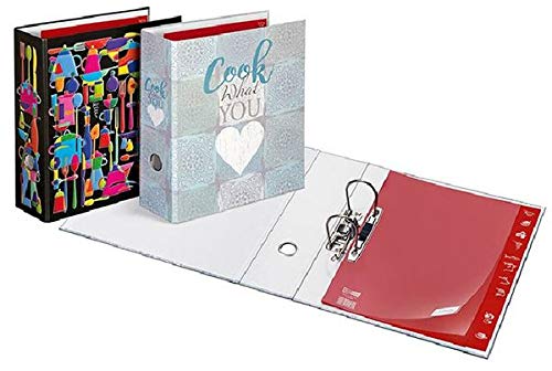 Preisvergleich Produktbild Kochrezeptbuch A4 / 2R / 80mm sortiert