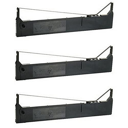 Compatible Replacement for AMT Datasouth Accel 7350/Accel 7450 Black Printer Ribbons (3/PK-20 Million Character Yield) (AMT-7450-BL)