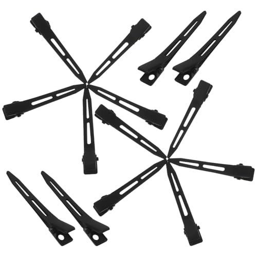 ULTECHNOVO Pinzas De Cocodrilo Metálicas Cabello 30 Unidades Tamaño Pequeño Sin Arrugas Para Mujer Uso Diario Accesorios Para Peinar y Peluquería