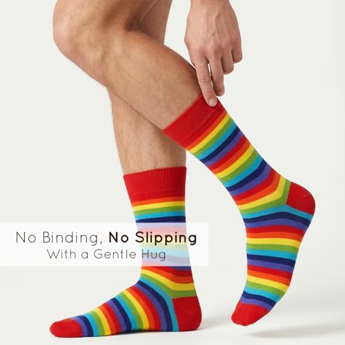 Image of Mysocks Men and Women Crew Socks Extra Fine Combed Cotton Seamless Toe