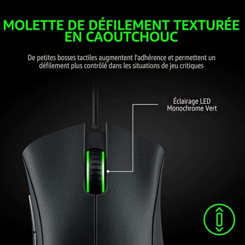 Souris de jeu Razer DeathAdder Essential pour éviter la fatigue de la main