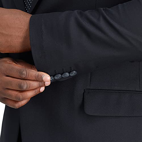 Haggar Men's Big & Tall Smart Wash Performance Classic Fit Big &Tall Suit Separates-Pants & Jackets, Black-Jacket, 54R Haggar Men's Big & Tall Smart Wash Performance Classic Fit Big &Tall Suit Separates-Pants & Jackets, Black-Jacket, 54R