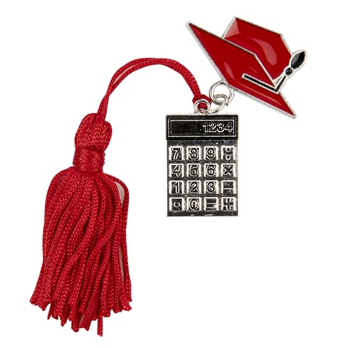 10 PZ CIONDOLO IN METALLO TOCCO CAPPELLO ROSSO CON PORTACHIAVI BOMBONIERA LAUREA
