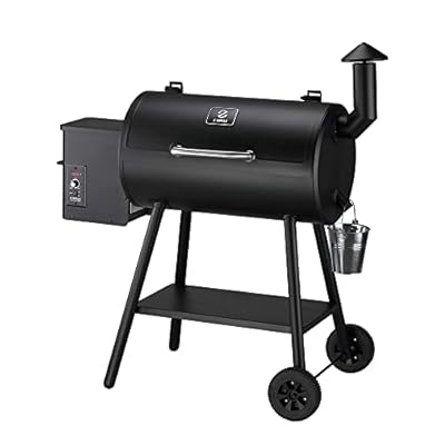 Z GRILLS Wood Pellet Smoker, 8 in 1 BBQ Grill with PID Technology, Auto Temperature Control, 553 sq in Cooking Area for Outdoor Cooking, Barbecue and Backyard, 550B2, Black