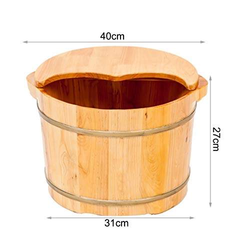 Barril de madera para spa de pies para adultos miniatura 6