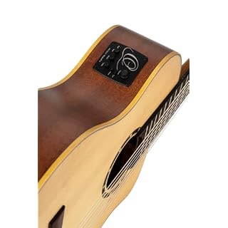 Ortega Guitars Family Series Pro Guitare de concert 7 cordes électro-acoustique en épicéa et sapele avec finition satinée Naturel Housse de transport incluse (RCE133-7) - Les Beatles, Paul McCartney, John Lennon, RIngo Starr, George Harrison Ortega Guitars Family Series Pro Guitare de concert 7 cordes électro-acoustique en épicéa et sapele avec finition satinée Naturel Housse de transport incluse (RCE133-7) – Image 5