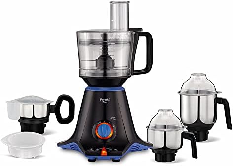 Preethi Zion MG-227 750-Watt Mixer Grinder with 4 Jars (Black)