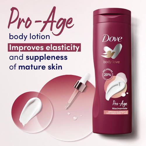 Dove Body Love Pro Age Body Lotion Improves elasticity & suppleness from 1st use & moisturiser for more elastic skin 400 ml x2 - Image 2