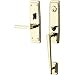 Baldwin 85396.RFD Palm Springs Right Handed Dummy One Piece Handleset with L024, Lifetime Polished Brass