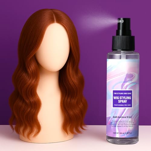 Wig Styling spray- 100ml Synthetic Hair Care, Dry Volume Booster, Shine & Anti-Frizz Formula | Wig sprayfor Extensions Wigs - Image 3
