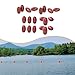 rockible 20x Rope Float Anchor Buoy Water Fishing Marker for Fishing Net Boating Swimming Lane Swimming Warning Lines Dock