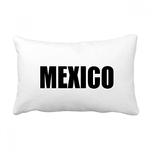 Coussin Mexique noir multicolore 16x24, cadeau idéal salon - 2