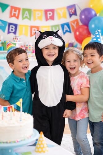 Image of Raj Costume Animal Fancy Dress Costume for Boys & Girls | Hooded Full Body Wildlife Zoo Animal Jumpsuit | Soft Costume for School Function, Fancy Dress, Halloween, Birthday, Cosplay & Role Play