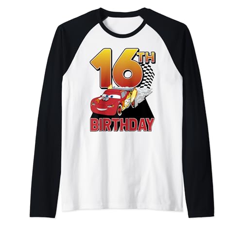 Cars Racer McQueen idée cadeau anniversaire 16 ans t-shirt de baseball Disney original