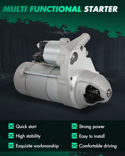 Image of SCITOO Starter Motor fit for Lexus for GS460 4.6L 2008-2011,for Lexus for IS F 5.0L 2008-2014,for Lexus for LS460 4.6L 2007-2012 2015-2017 Replacement Starter 19044