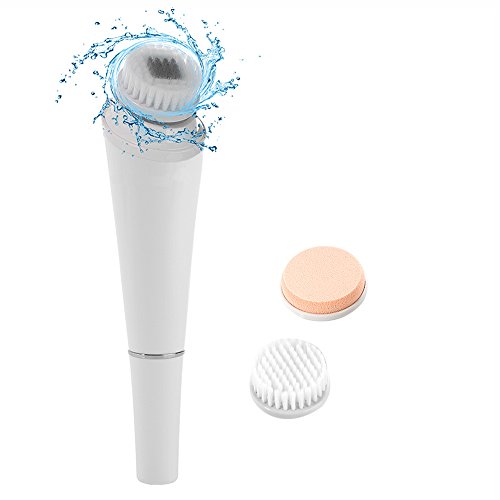 NOTIME 3 in1 Electric Deep Facial Cleansing Brush Set–Spin Face Wash Brush To Remove exfoliating and Blackheads Improve Skin Tone 2 Speeds Choice Works for All Skin Types
