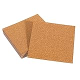 HAPINARY 10pièces Set De sous-Verres Carrés Liège Auto-adhésif Épaisseur Protection A...