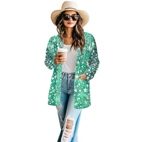 Image of Cardigan for Women Long Sweater Open Front Sweaters Fashion Lightweight Cardigans with Pockets