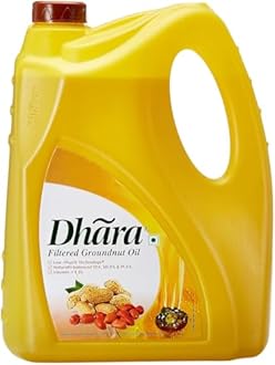 Dhara Groundnut Oil Jerry Can 5 Ltr