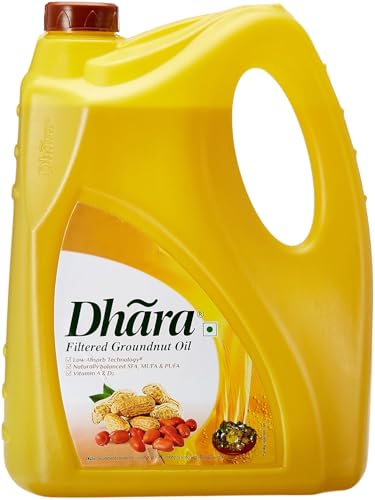Dhara Groundnut Oil Jerry Can 5 Ltr