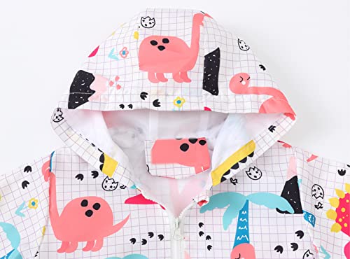 Image of Happy Cherry Kids Boys Girls Fleece Lined Windbreaker Jacket Fashion Prints Hoodie for Fall Winter