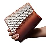 Olymoプロ 親指ピアノ カリンバ 34キー フィンガーピアノ スターターセット 半音階付き ポータブル 楽器セット マリンバ 初心者向き 子供 贈り物にも最適 (A)