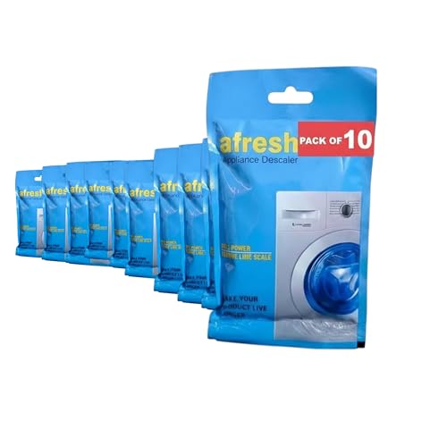 10 PACK Washing Machine Drum Cleaning Powder compatible with Samsung Washing Machine Descaling Powder Top & Front Load (Washing & Drum Cleaner) Scale Remover