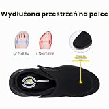 FitVille Buty dla mężczyzn, bardzo szerokie, wsuwane, na opuchnięte stopy, regulowane, buty do chodzenia – EasyTop Wings