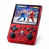 Utilify R36MAX Retro-Konsole, tragbar, Rot, 128 GB, mit mehr als 18.000 Spielen, 10,2 cm (4 Zoll) HD-Display, Akku 4000 mAh, HDMI/AV-Ausgang, USB C, kompakt und ergonomisch und Bildschirmschutz