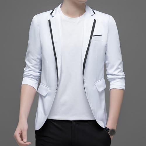 Men's Lightweight Blazer Jackets Casual Slim Fit Sport Coats 1 Button Suit Jacket for Business Wedding Prom2