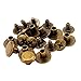 Produktbild 10 Stück Bronze Buchschrauben Buchnieten Gürtelschrauben Chicagoschrauben 10mm für Buch- Gürtel Schrauben