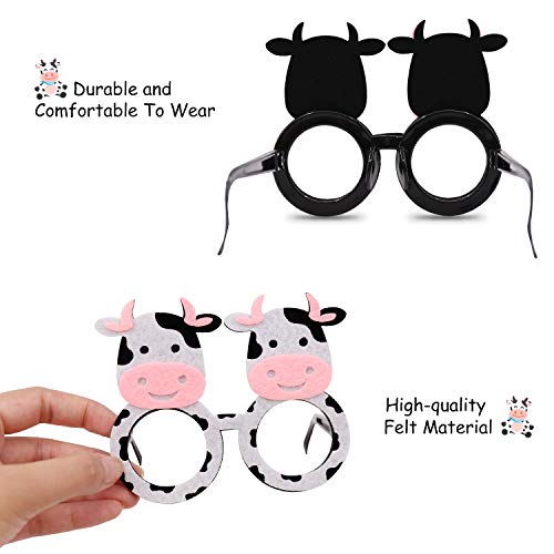 6pcs Farm Animal Glasses Barnyard Party Favors Eyeglasses Frame Creative Funny Eyewear Costume Birthday Party Supplies