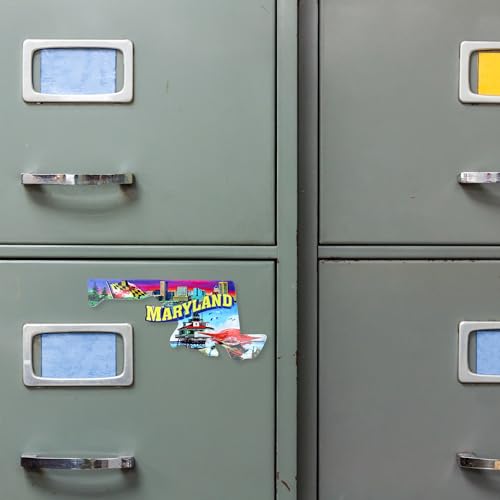 Imán acrílico para refrigerador Maryland 5 x 2.25 pulgadas miniatura 6