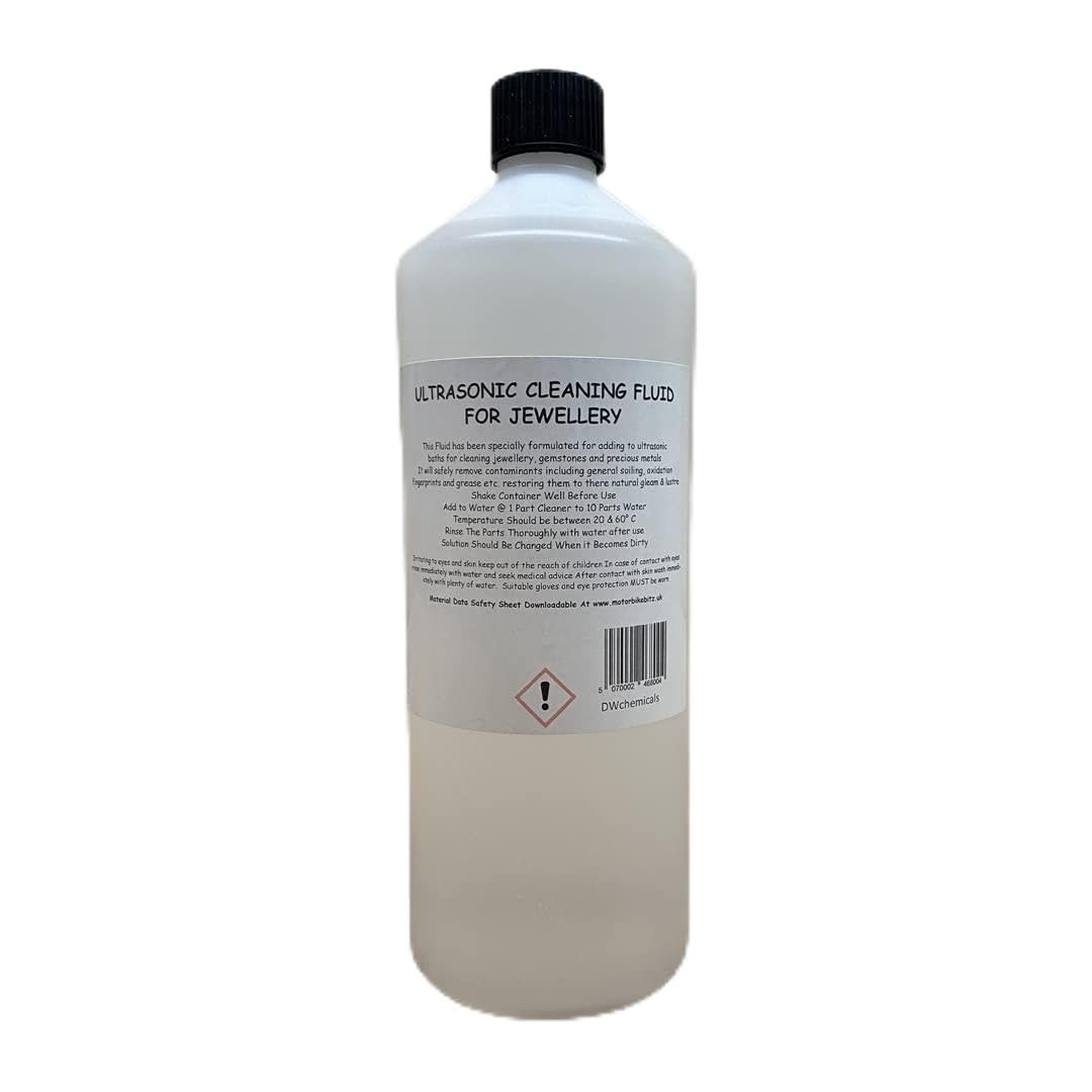 1000ml Ultrasonic Jewellery Cleaning Machine Concentrate Cleaner Solution Gold Silver Watches Gemstones Y