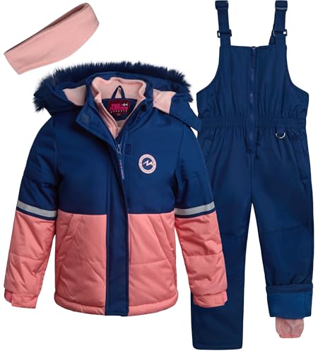 Image of Pink Platinum Girls Snowsuits - 2 Piece Waterproof Toddler Winter Jacket and Ski Pants - Winter Clothes for Girls (2T-16)