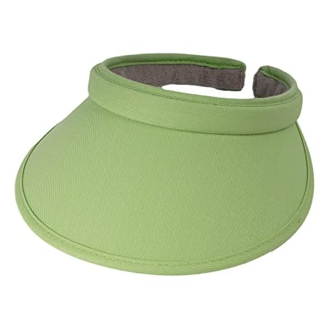 TopHeadwear Sports Cotton Twill Clip-On Visor 3.5 Inch Brim, Jade Lime, One size Cover