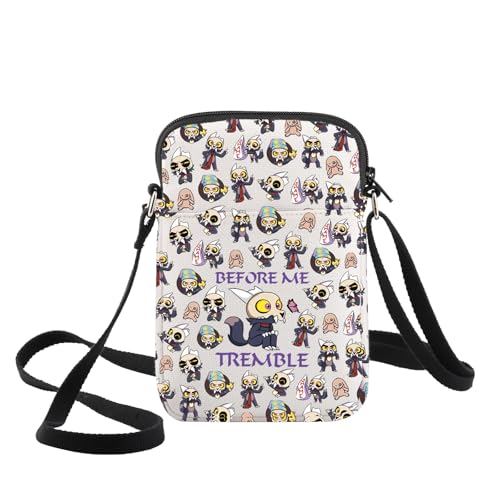 WZMPA Owl Lover Crossbody Bag Owl Fans Gifts Tremble Before Me King Shoulder Bag For Movie Fans