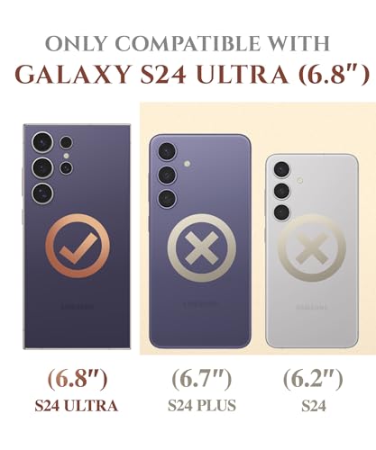 Image of GVIEWIN for Samsung Galaxy S24 Ultra Case, [Slide Camera Cover & Built-in Anti-Spy Privacy Screen Protector] [2 Front Frames] Shockproof Military Grade Marble Phone Case for S24 Ultra 6.8 inch(Quicksand)
