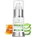 Wild Naturals Anti Aging Serum : With Manuka Honey + Vitamin C + Hyaluronic Acid + Aloe Vera, Facial Moisturizer Reduces Fine Lines, Wrinkles, Dark Circles and Puffy Eyes, For Face, Neck + Decollete