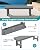 SERWALL 2-Person Backless Outdoor Bench 56 Inches, Grey