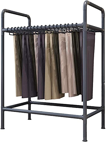 Porte-pantalons au sol pour éviter les plis de vos costumes et manteaux dans le dressing